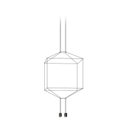 Подвесной светильник Wireflow квадратный 0310