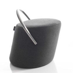 Пуф Opof со стальной ручкой