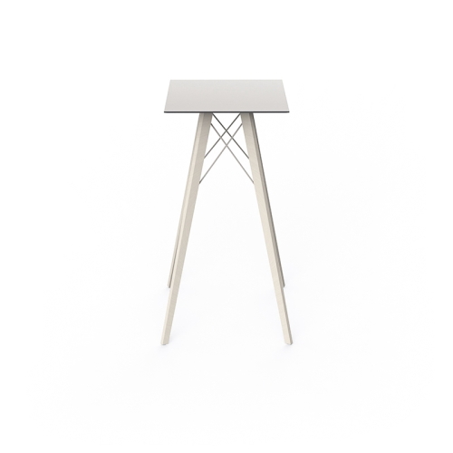 Высокий квадратный стол Faz деревянный