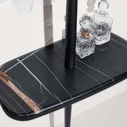 Бар Momentos мрамор Sahara Noir / черный ясень