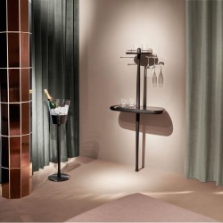 Бар Momentos мрамор Sahara Noir / черный ясень