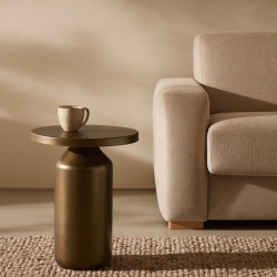 Liuva Металлический медный приставной столик Ø 40,5 см