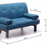 CAPRI диван-кровать T / sako синий S039SK25