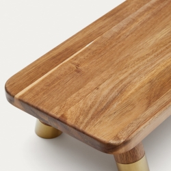 Небольшая сервировочная доска Sataya из 100% древесины акации FSC