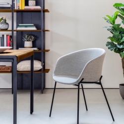 Кресло тканевое ZADINE светло-серое