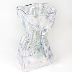 Ваза для цветов мятое стекло 15,5 см Terra Design TDV1501
