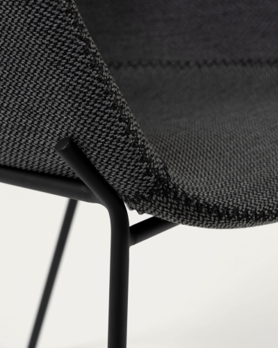 Кресло тканевое ZADINE графитовое