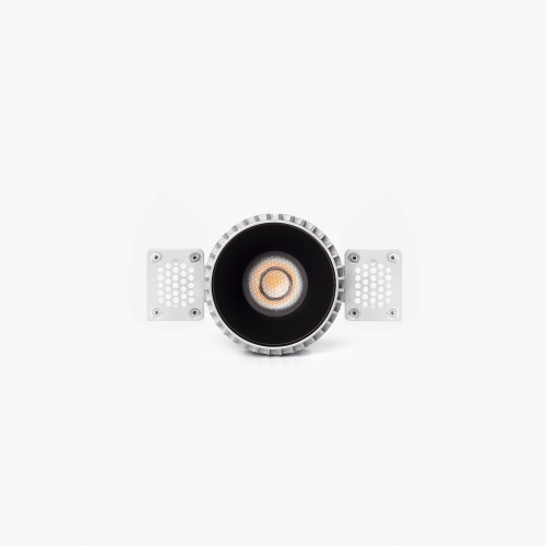 Tulipa Черный встраиваемый даунлайт без рамки 10W 55° 3000K CRI90 TRIAC