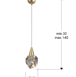 Подвесной светильник Aquaria 1L матовый золотой