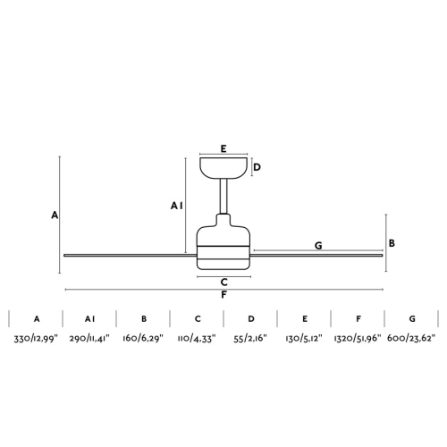 Белый потолочный вентилятор Nuu