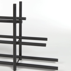 Shizu Винная полка из черного металла