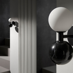 Бра Dalt черный металл - черный мрамор