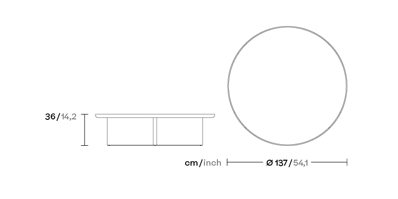 Столик Cala Ø135 KS2701200 алюминий