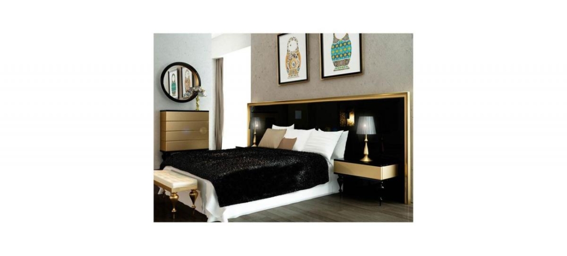 Черное изголовье Gold Edition