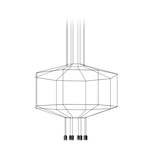 Подвесной светильник Wireflow восьмиугольный 0299