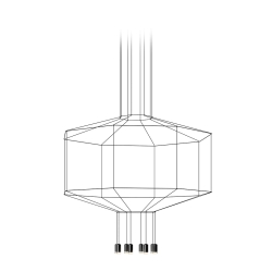 Подвесной светильник Wireflow восьмиугольный 0299