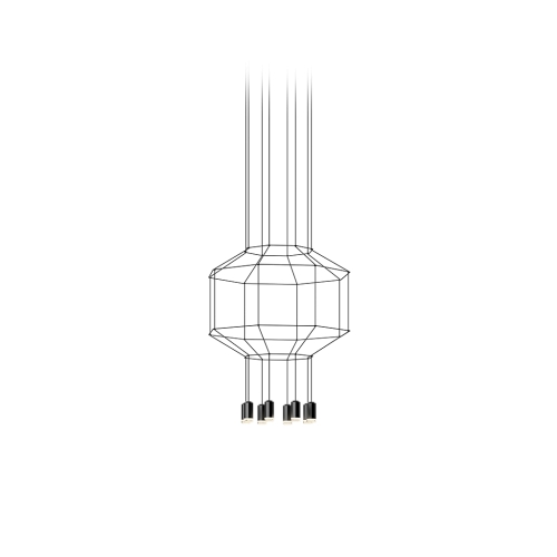 Подвесной светильник Wireflow восьмиугольный 0402