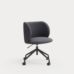 Стул поворотный Mogi на колесиках темно-серый