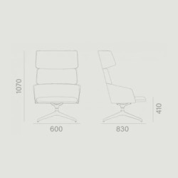 Поворотное кресло Concord 527DB