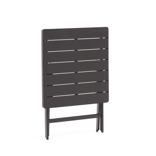 Складной уличный стол Torreta из алюминия с черной отделкой 70 х 70 см