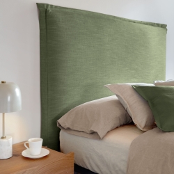 Зеленое льняное изголовье Tanit со съемным чехлом 166 x 106 см