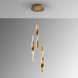 Люстра Twist 3L золотая