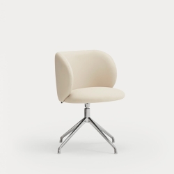 Поворотный стул Mogi хром/ бежевый