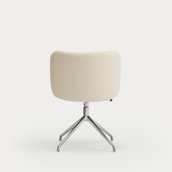 Поворотный стул Mogi хром/ бежевый