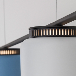 Подвесной линейный светильник с 3 плафонами Aspen SH C 50 см