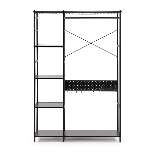 Стеллаж Storn 120x164,5 черный металл