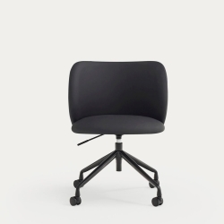 Стул поворотный Mogi на колесиках черный