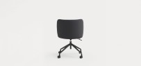 Стул поворотный Mogi на колесиках черный