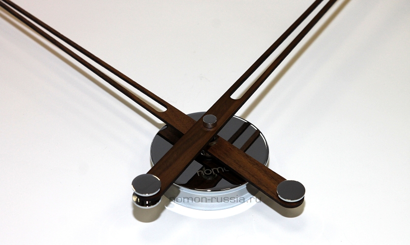 Часы Nomon  MERLIN 12N GRANDE 155 WALNUT+CHROME (орех+хром). D=155см