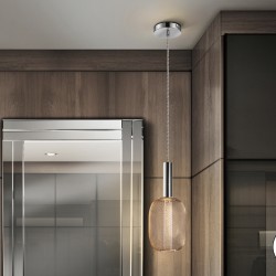 Подвесной светильник Micron 1L хром/золотой