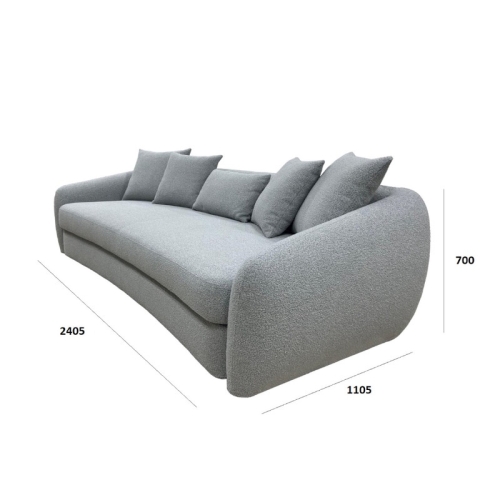 Диван-кровать Lunar ткань кат. 7 col. Loop 02 Cream