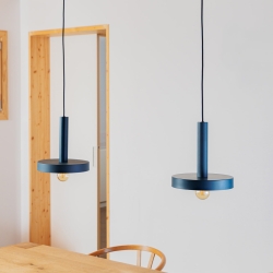 Подвесной светильник WHIZZ синий/белый MATE 1xE27