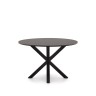 ARYA Круглый Ø 119 cm MDF стол со стальными черными ножками