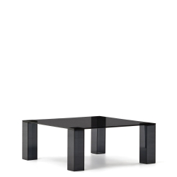 Журнальный столик из закаленного стекла Adularia темно-серого цвета 85 x 85