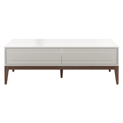 Журнальный столик MARBELLA шпон ореха W/белый