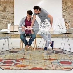 Ковер шестиугольный Hexa Orange