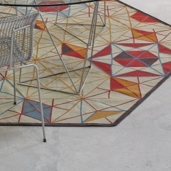 Ковер шестиугольный Hexa Orange