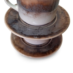 Кружка чашка чайная пара с блюдцем 200 мл Terra Design TKCapB2104