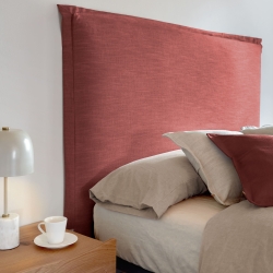 Изголовье из льняной ткани бордового цвета Tanit со съемным чехлом 186 x 106 см