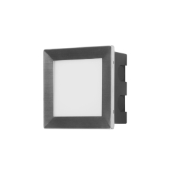 Настенный светильник IP65 RECT LED 3.3LED теплый белый 3000K Нержавеющая сталь