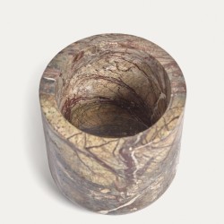 Стакан для зубных щеток Spalsh из бежевого мрамора