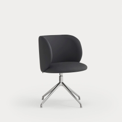 Поворотный стул Mogi хром/ черный