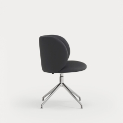 Поворотный стул Mogi хром/ черный