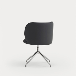 Поворотный стул Mogi хром/ черный