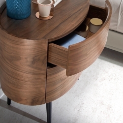 Овальная прикроватная тумбочка AC2001NS /7074