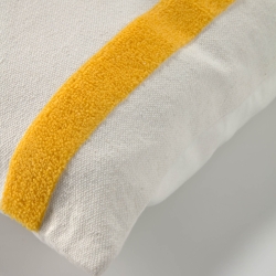 Чехол для подушки Natala с синим полукругом и полосками